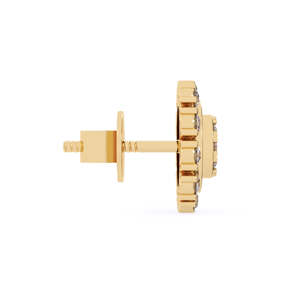 Glamorous Cluster Halo Studs Earrings